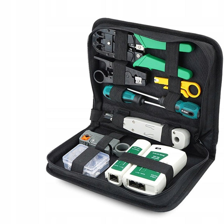 Tester kabli RJ45 19w1 – zestaw narzędzi sieciowych