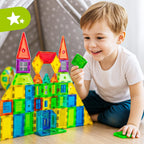 Klocki magnetyczne MalPlay 130 el. – zestaw konstrukcyjny 3+