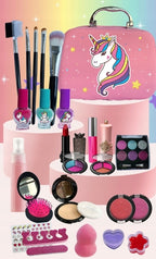 Kuferek z kosmetykami do makijażu dla dzieci – zestaw prezentowy