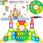 Klocki magnetyczne MalPlay 130 el. – zestaw konstrukcyjny 3+