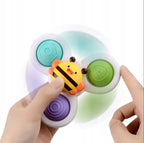 Fidget spinnery do kąpieli z przyssawką, 3 szt.