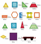Klocki magnetyczne Rainbow Tiles 70 el. – duże kafelki