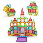 Klocki magnetyczne Rainbow Tiles 70 el. – duże kafelki