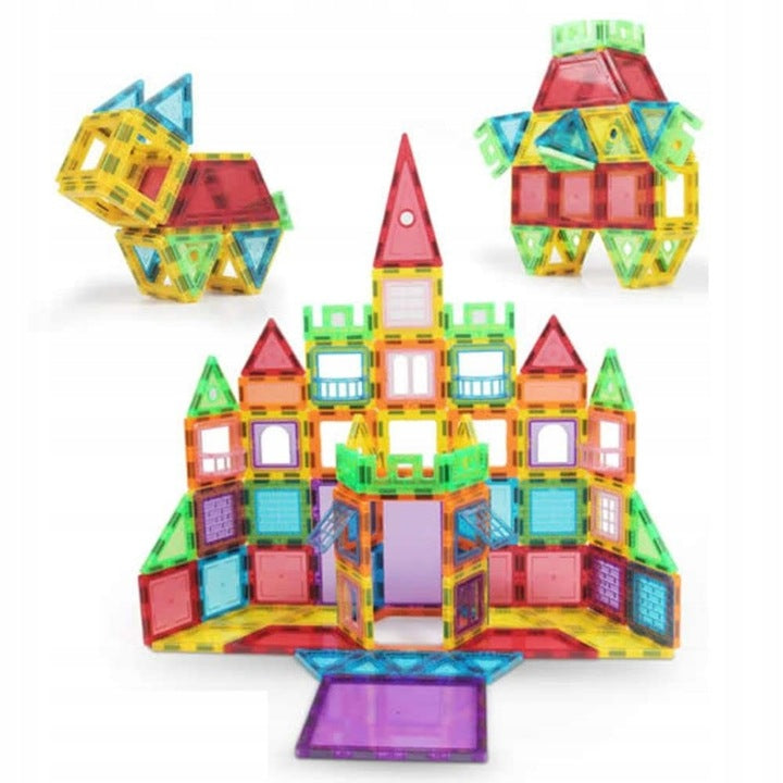 Klocki magnetyczne Rainbow Tiles 70 el. – duże kafelki