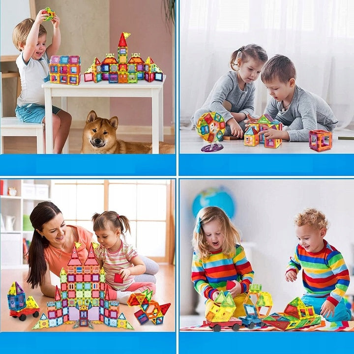 Klocki magnetyczne Rainbow Tiles 70 el. – duże kafelki